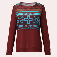 Trendiges Bedrucktes Damen-Sweatshirt - Sienna