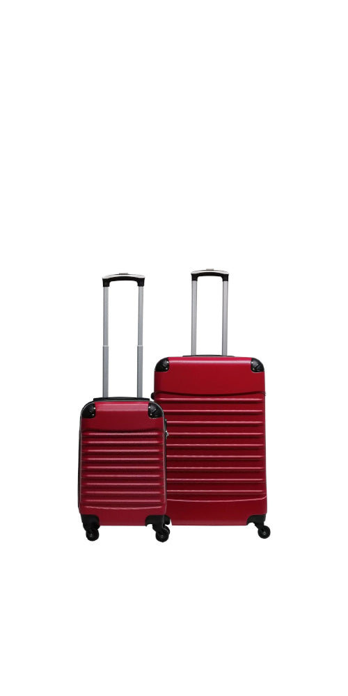 2-delige Hardshell Kofferset – Siena Rosso