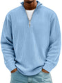 Half-Zip Sweater with Relaxed Fit and Durable Knit 1