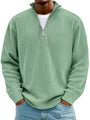 Half-Zip Sweater with Relaxed Fit and Durable Knit 8
