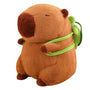Kuschelige Capybara mit Schildkrötenrucksack - TurtleBuddy