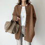 Damen Cardigan mit langen Ärmeln und Taschen – Liora