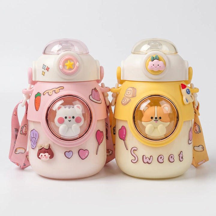 Cartoon Character Children's Water Bottle - Bubblio
