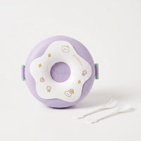 Cartoon Doughnut Shaped Compartment Lunch Box - Snacklet