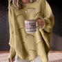 Damen-Herbstpullover aus Rippstoff mit asymmetrischem Saum – Annelie