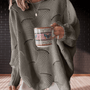 Damen-Herbstpullover aus Rippstoff mit asymmetrischem Saum – Annelie