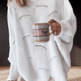 Damen-Herbstpullover aus Rippstoff mit asymmetrischem Saum – Annelie