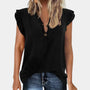 Lockere Damen-Sommerbluse mit Knopfleiste - Léa