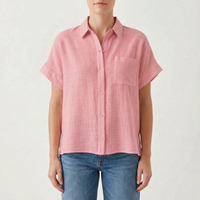 Casual Button-Down Shirt -  Kelley