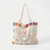 Casual Gehaakte Tas Met Bloemen - Florinta