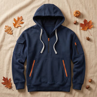 Casual Heren Hoodie Met Capuchon Voor Frisse Dagen