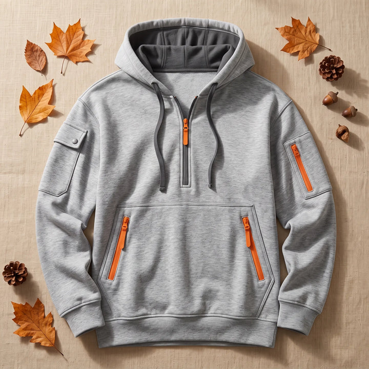 Casual Heren Hoodie Met Capuchon Voor Frisse Dagen