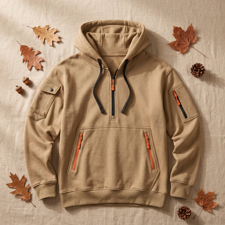 Casual Heren Hoodie Met Capuchon Voor Frisse Dagen
