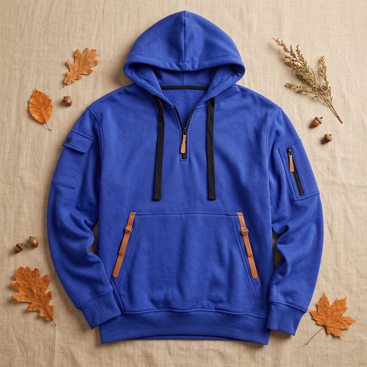 Casual Heren Hoodie Met Capuchon Voor Frisse Dagen