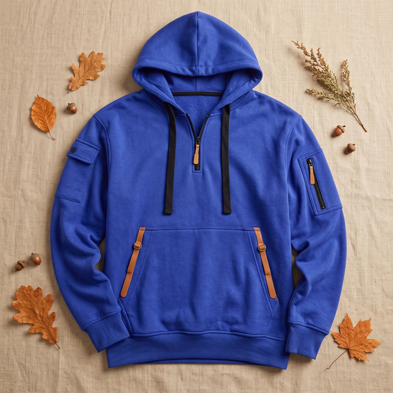 Casual Heren Hoodie Met Capuchon Voor Frisse Dagen