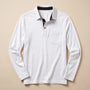 Casual Heren Poloshirt Met Lange Mouwen Voor Lente En Herfst