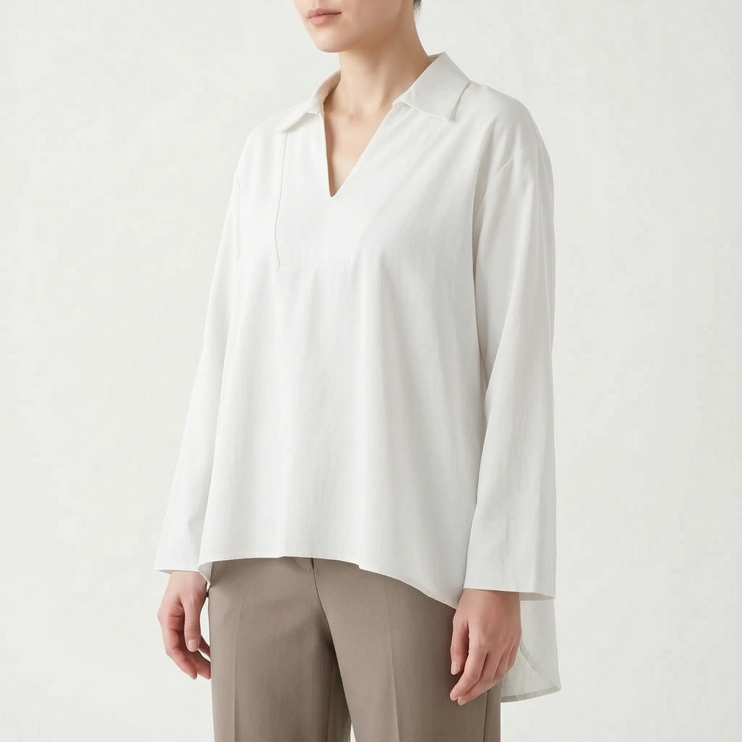 Casual High-Low Tunic Top -  Velma