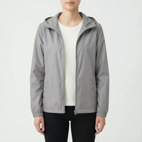 Casual Hooded Windbreaker Jacket -  Vickie