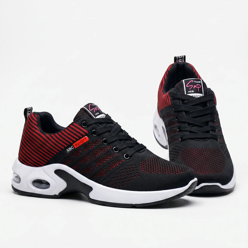 Casual Lace-Up Walking Trainers - StrideFlow