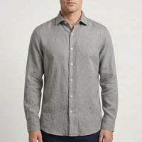 Casual Long-Sleeve Button-Up Shirt -  Bruce