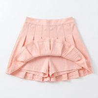 Casual Pleated A-Line Girls Skort - Kinvie