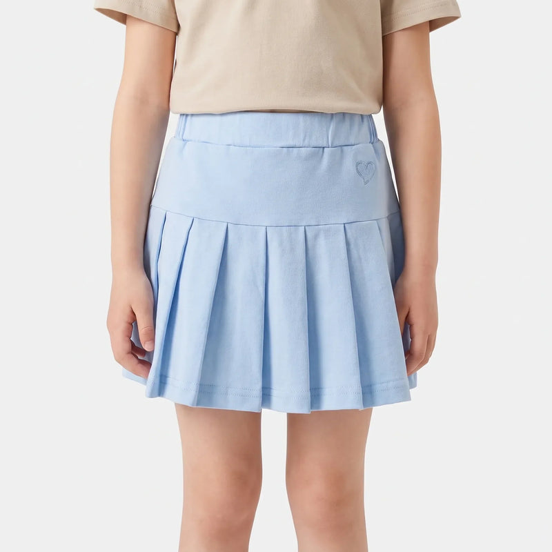 Casual Pleated A-Line Girls Skort - Kinvie