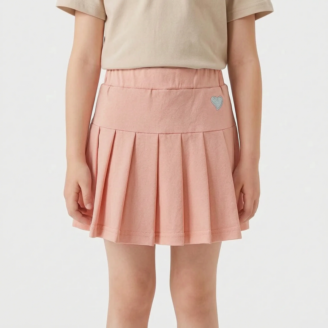 Casual Pleated A-Line Girls Skort - Kinvie