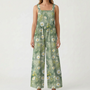 Casual Wide-Leg Floral Jumpsuit - Jessica