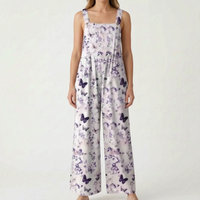 Casual Wide-Leg Floral Jumpsuit - Jessica