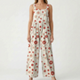 Casual Wide-Leg Floral Jumpsuit - Jessica