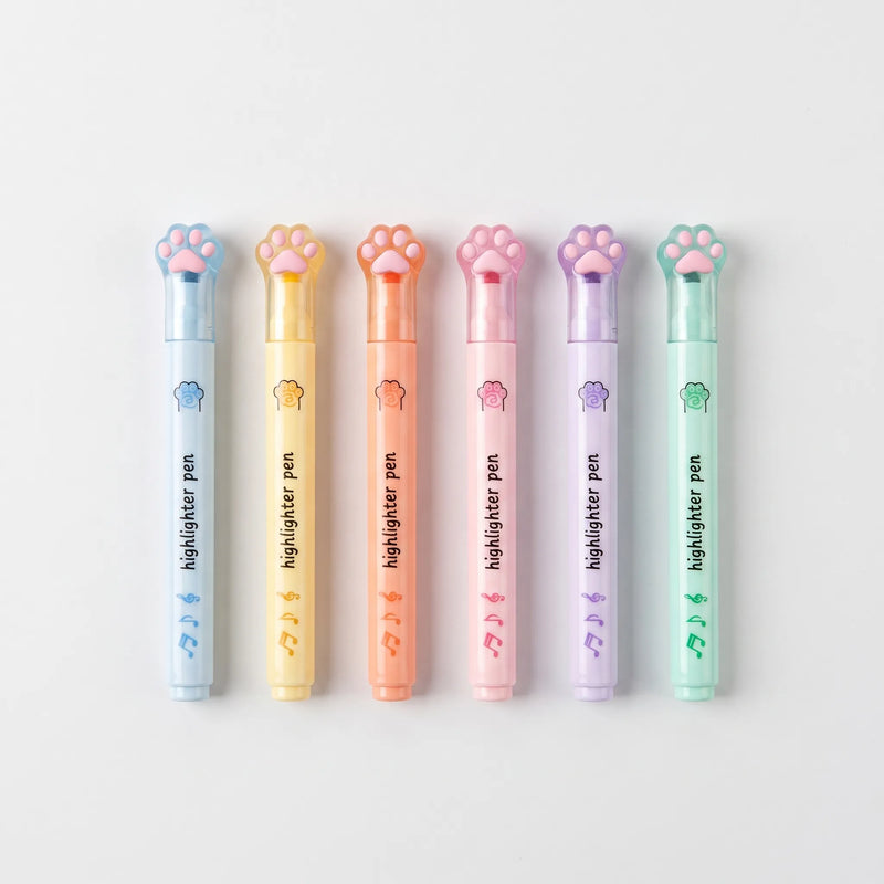 Cat Paw Pastel Highlighter Set - Pawsima