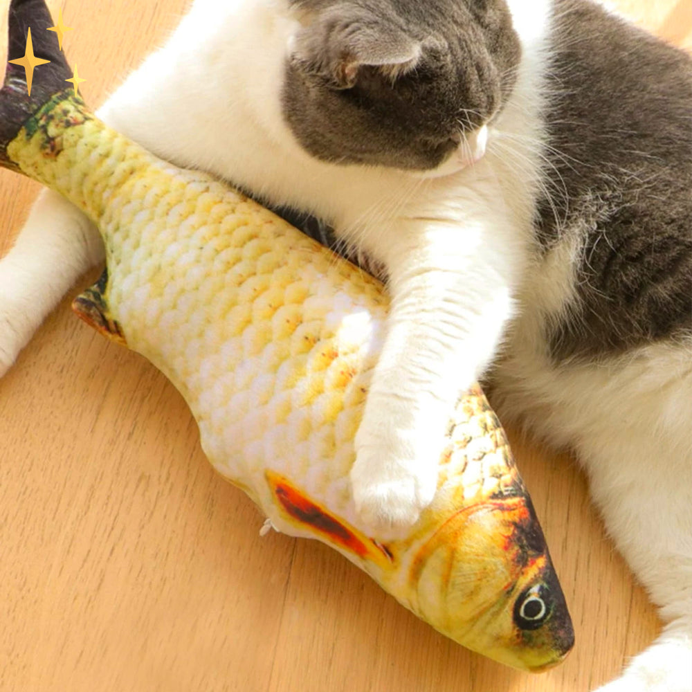 Set van 4 Bewegende Vissen Speeltjes voor Katten -FitFish