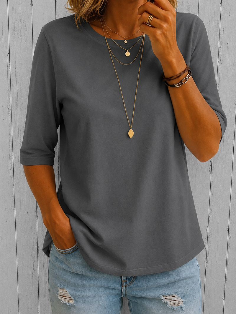 Relaxed Everyday Half-Sleeve Tee for Women 9