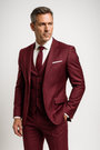 Men's Three-Piece Slim Fit Formal Suit and Waistcoat Set 5