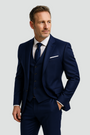 Men's Three-Piece Slim Fit Formal Suit and Waistcoat Set 1