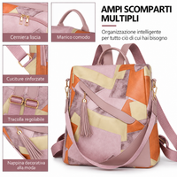 Checkered Anti-Theft Backpack with Multiple Pockets 3