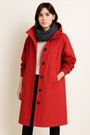 Langer Damen-Trenchcoat mit Kapuze – Ranya