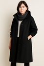 Langer Damen-Trenchcoat mit Kapuze – Ranya