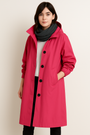 Langer Damen-Trenchcoat mit Kapuze – Ranya