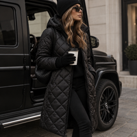 Quilted Long Coat - Water Resistant Insulated Puffer Style 3