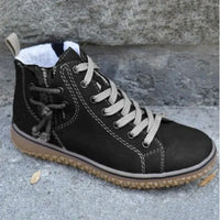Klassische Vintage-Leder-Winterstiefel für Damen - Sofia