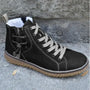 Klassische Vintage-Leder-Winterstiefel für Damen - Sofia