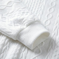 Chunky Cable Knit Pullover Sweater - Allison