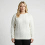 Chunky Cable Knit Pullover Sweater - Allison