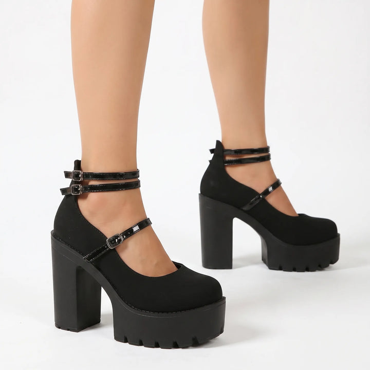 Chunky Mary Janes Shoes - Antonia