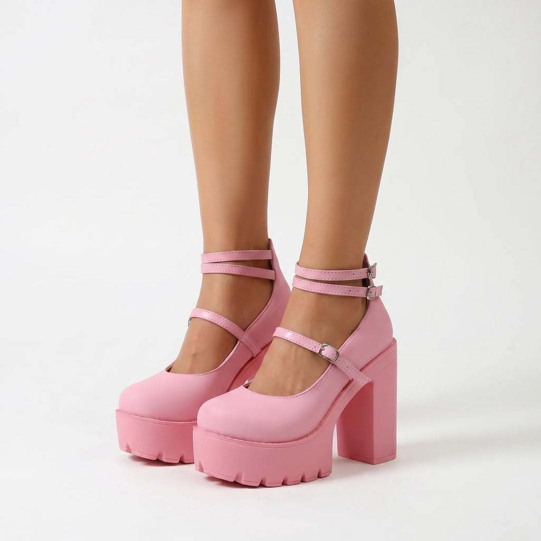 Chunky Mary Janes Shoes - Antonia