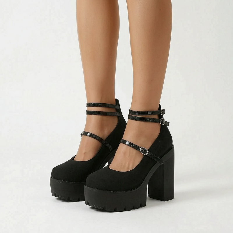 Chunky Mary Janes Shoes - Antonia
