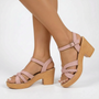 Chunky Plateau Sandalen Met Hak - Myra