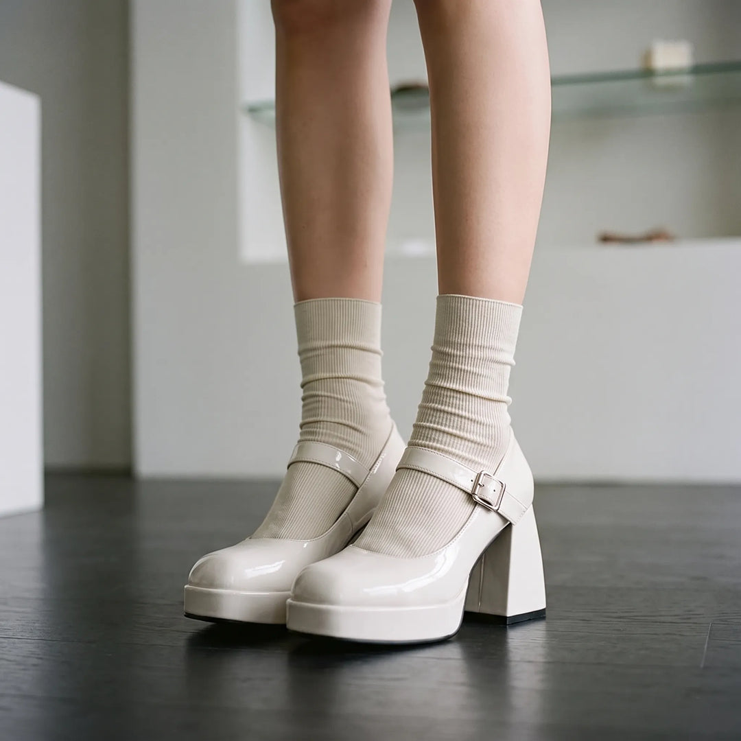 Chunky Platform Mary Janes - Lynda