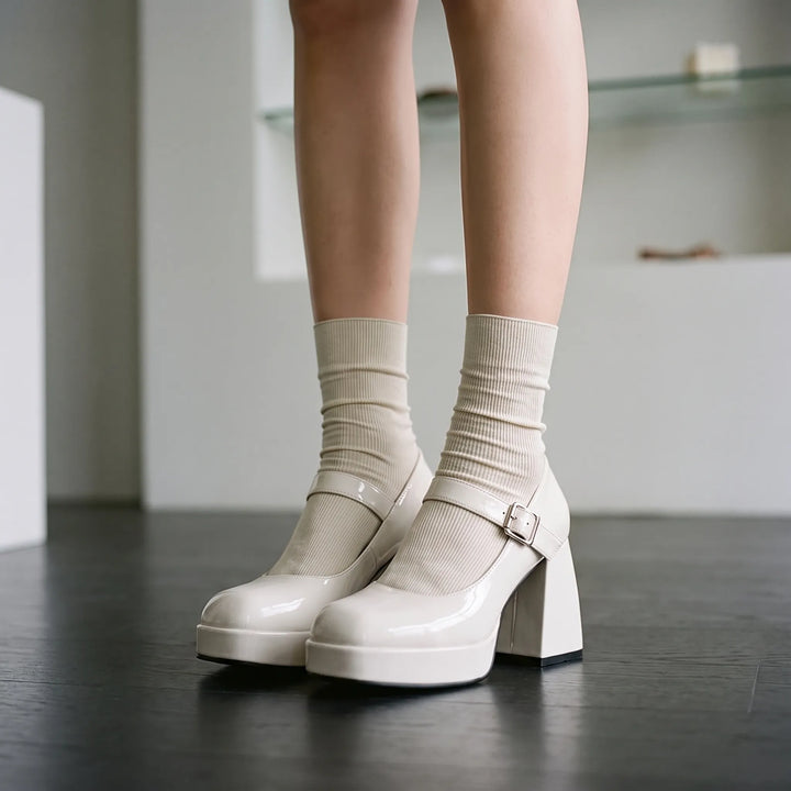 Chunky Platform Mary Janes - Lynda